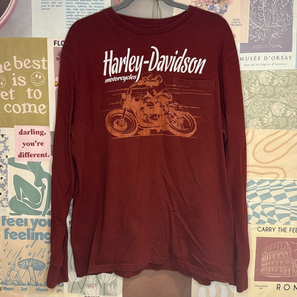 Harley-Davidson Desparado Mcallen Texas Vintage Long Sleeve